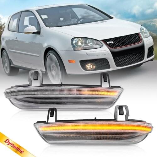 For VW Golf Rabbit Jetta Passat Eos Sharan Eos Skoda Superb Dynamic Led Side Mirror Blinker Light Turn Signal Indicators Lamp