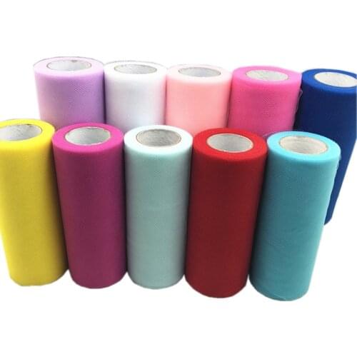 Tulle Roll 25 Yards 15 Cm Baby Shower Tutu Baby Show Wedding Decoration Organza DIY Tutu Skirt Crafts Birthday Party Supplies