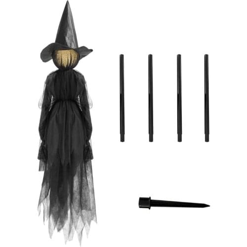 Halloween Decorations Outdoor Large Light Up Holding Hands Screaming Witches Scary Decor for Home Outside Yard Lawn Garden Party