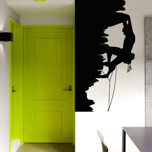 Rock Mountans Climbing Vinyl Wall Stickers Outdoor Extreme Sports Wall Decal Home Decor Mountain Climbing Vinyl Sticker 794