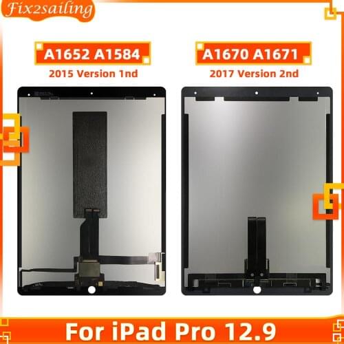 For iPad Pro 12.9" A1584 A1652 A1670 A1671 LCD Display Touch Screen Digitizer Sensors Assembly Panel with Small Board