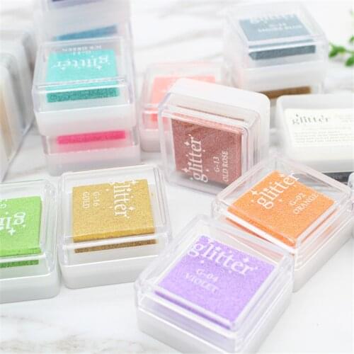 20 Colors Cute Fashion Square Oil Based For DIY Craft Rubber Stamps For Ink Pad Fabric Wood Paper Wedding Gift Finger Print