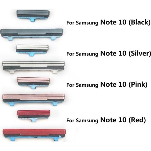 5PCS New For Samsung Galaxy Note 9 10 Plus Volume Up Down + Power On Off Side Key Button Set Replacement Part