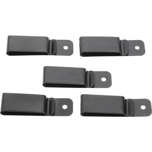 5pcs Tactical Holster Sheath Belt Clip Metal Holster Belt Clip Spring Hooks Buckle Clasp Carrying Money Clip Hunting Accessories