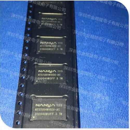 5pieces NT5TU64M16DG-AC 1Gb DDR2 SDRAM NANYA BGA