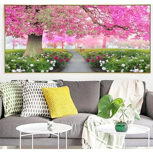 5D Diy Diamond Painting Scenery Tree Full Square Round Drill Diamond Embroidery Romantic Landscape Crafts Handwork GiftsZP-4625