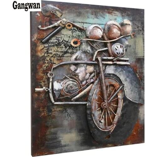 Abstract artwork Diamond Embroidery Retro motorcycle 3d Diamond Painting Cross Stitch Picture Of Rhinestones Full Square Mosaic