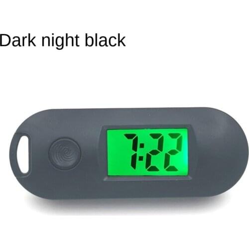 Silent Luminous ABS Digital Electronic Clock Student Exam Study Library Pocket Watch Green Backlight LCD Display Mini Portable