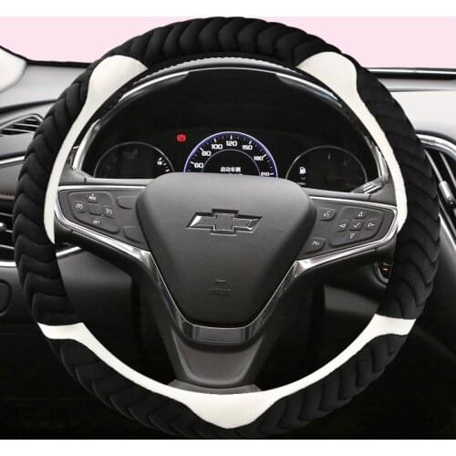 Car Steering-wheels Cover 37 38cm 15" for For Holden Chevrolet Cruze Malibu Sail Spark Captiva Equinox Trax/Tracker AVEO Lova R