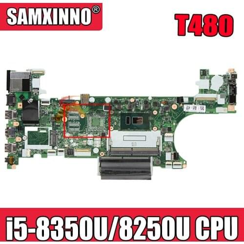 For Lenovo Thinkpad T480 laptop motherboard ET480 NM-B501 W/ CPU i5 8350U 8250U tested OK FRU 01YR328 01YR368 01YR360 Mainboard