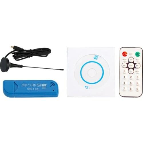 DVB-T + DAB + FM RTL2832U + R820T2 Support SDR Tuner Receiver Mini Portable Digital USB 2.0 TV Stick