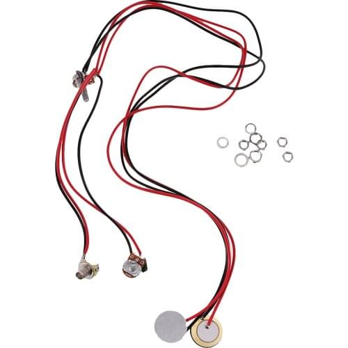 Guitar Dual Piezo Pickup Part for Ukulele High Quality 6.35 Mm 1/4' Jack New