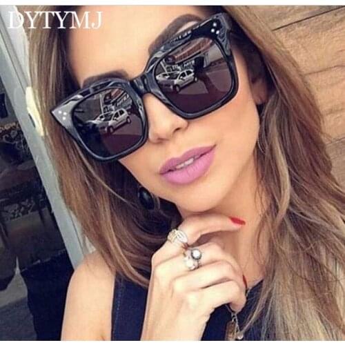 DYTYMJ Square Sunglasses Women Gradient Oversized Sunglasses Women/men Vintage Sunglasses Classic Square Gafas De Sol Mujer