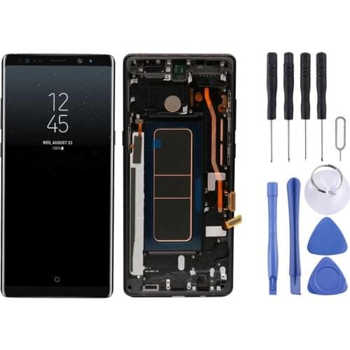 IPartsBuy LCD Screen and Digitizer Full Assembly with Frame for Galaxy Note 8