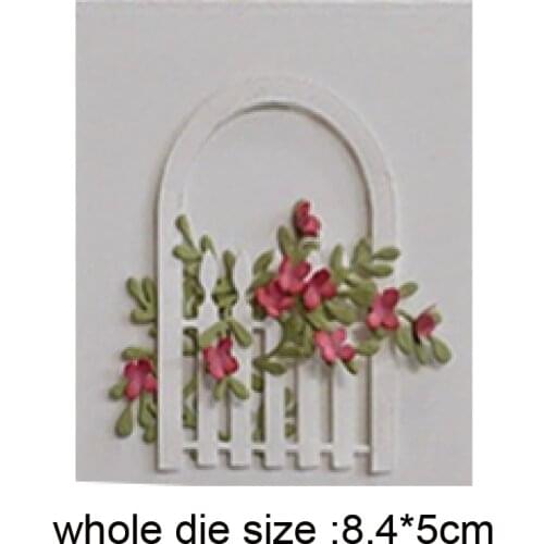 Concise Fence Metal Cutting Dies Cut Die Mold Noble Door Scrapbook Paper Craft Knife Mould Blade Punch Stencils Dies 2020 New