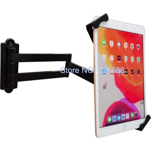 Tablet articulating security wall mount display locking support for Samsung Galaxy Tab/ Surface Pro 7-13 inch universal holder
