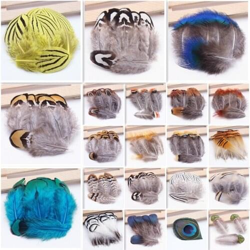 Natural Pecock Eye Pheasant Feathers For DIY Crafts Jewelry Making Accessories Small Chicken RoosterPlumes Decoration Wholesale