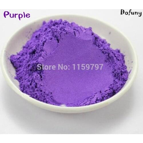 Purple color mica effect pigment, nail polish pigment, DIY eyeshadow makeup powder, Pearlescent powder for automobile coating