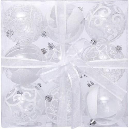 Adornos Navidad 2022 Christmas Ball Xmas Tree decorations New Year Gift Transparent Plastic Balls
