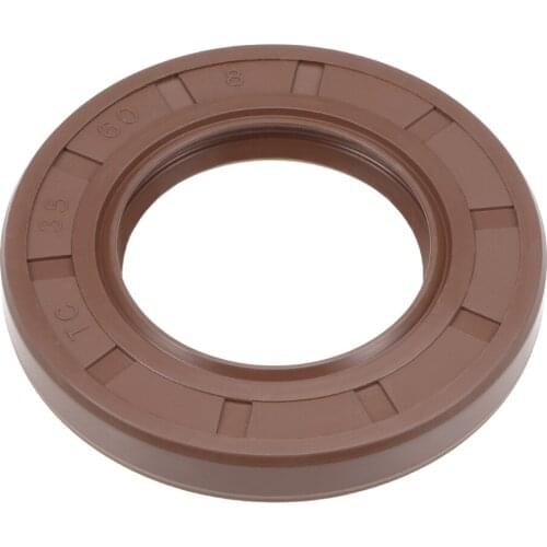 Uxcell Oil Seal 35mm Inner Dia 60mm OD 8mm Thick Fluorine Rubber Double Lip Seals