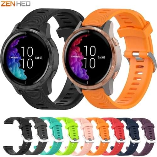 20mm Silicone Strap for Garmin Venu/GarminMove 3/Luxe/Style Smart Watch Band for Garmin Forerunner 645 245/245M Watchband