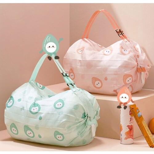 Foldable Oxford Storage Bag Supermarket Convenient Shopping Bag Multipurpose Large Capacity Environmental Protection Bag