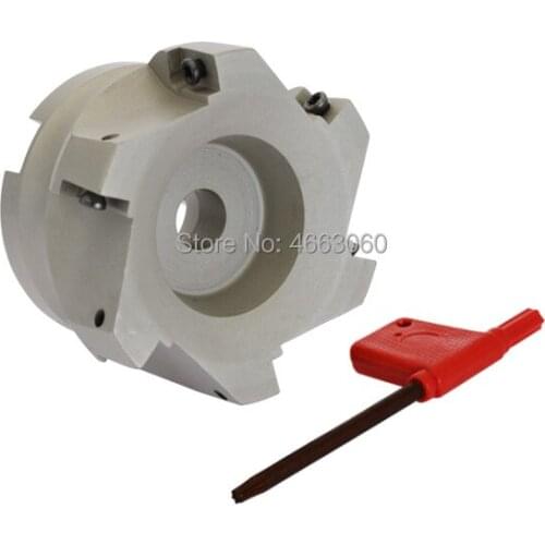 New 1pcs BAP400R 80 27 6T Indexable Face Mill Cutter 6 Flutes Endmill Right Angle Shoulder Face Mill Cutter for APMT1604 Insert