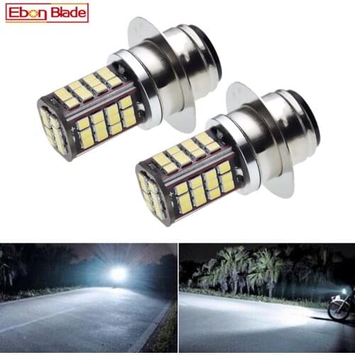 2Pcs Motorcycle LED Headlight Bulbs P36D 2835 56SMD Motor Motorbike High Low Beam Front Head Light White 6000K 6V 12V 24V 30V