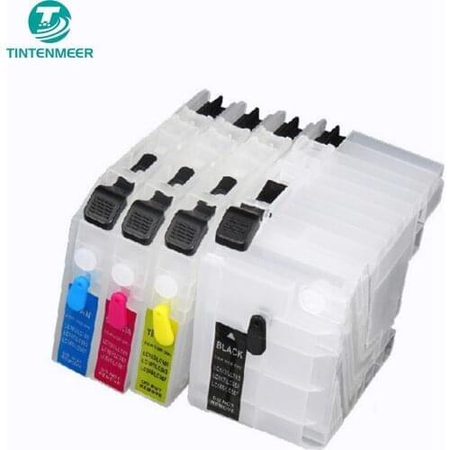 TINTENMEER refillable empty cartridge LC-549 lc549 lc549 compatible for Brother DCP-J100 DCP-J105 MFC-J200