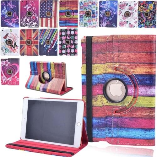 KK&LL For iPad mini 1/2/3 - Tablet smart cover Rotating 360° with Auto Wake Up Sleep Leather Flip Stand Case