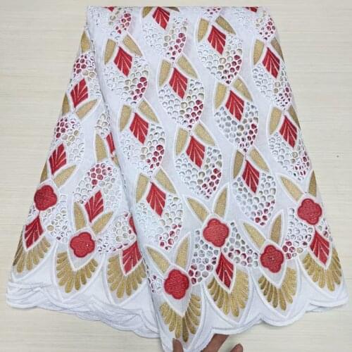 Party Q Swiss Voile Lace In Switzerland African Wedding Embroidery Swiss Lace Fabric 5Yards Cotton For Dress