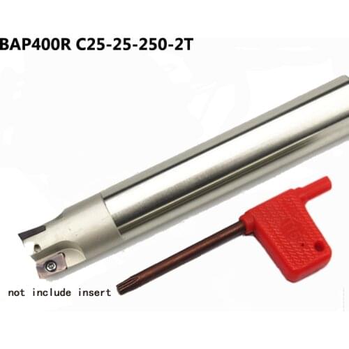 1pc BAP 400R C25 25 250 2T Indexable Milling Cutter Holder Square Shoulder Roughing Pocket CNC lathe face mill tool for APMT1604