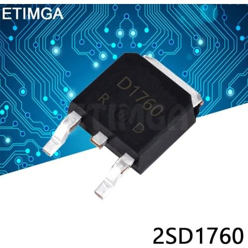 10PCS/LOT 2SD1760 D1760 TO-252 Transistor SMD SOT-252