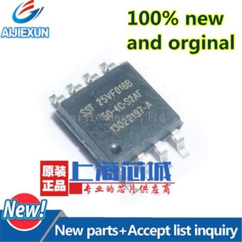 10Pcs SST25VF016B-50-4C-S2AF SOIC-8 NOR Flash Serial-SPI 3.3V 16M-bit 2M x 8 8ns 8-Pin SOIC in stock 100%New and original