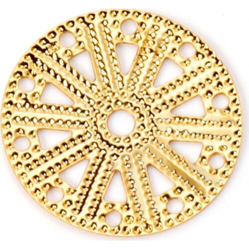 ASON 100Pcs/Lots Retro Style Jewelry Accessories Wheel Flower Hat For Headwear Necklace Bracelet DIY Jewelry Making Supplies