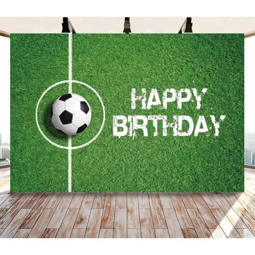 Football Field Boy Birthday Party Photo Background Sportsman Champion Celebration Room Decor Poster Backdrops Photography