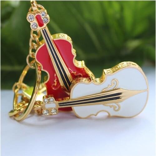 Hot Guitar Usb Flash Drive High Speed Violin Crystal 8GB 16GB 32GB Memory Usb Stick 2.0 Pen Drive Metal guitar Pendrive For PC