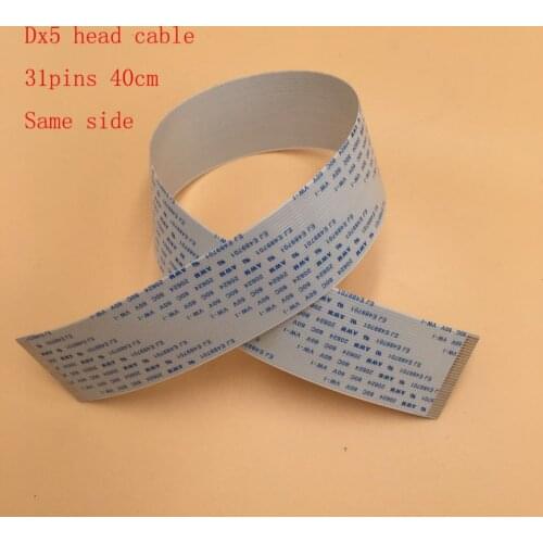 Dx5 printhead data cable 31pin dx5 head flat cable for allwin galaxy wit-color crystaljet sky color eco solvent printer 40cm 31p