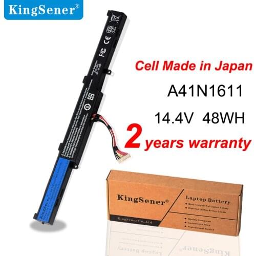 KingSener 14.4V 48WH A41N1611 Laptop Battery For ASUS ROG GL553 GL553VD GL553VE GL553VW Series A41LK5H A41LP4Q