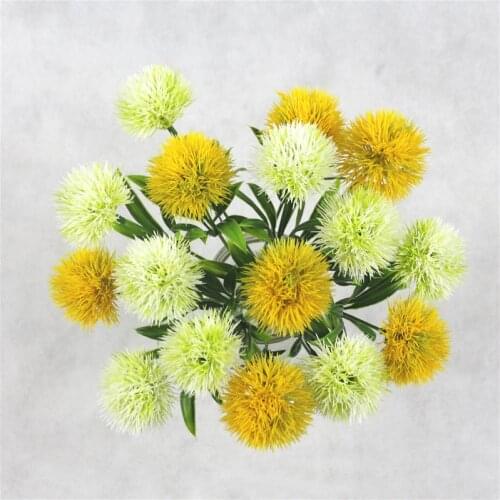Hot 1PC Artificial Flowers Arranging Wedding Dandelion Party Festival Plastic Flower Home Decoration Valentines Day