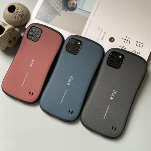 Luxury iFace Matte Phone Case For iPhone 12mini 11pro X Xr Xs Max Slimming Waist Silicone Back Cover For iPhone 6 6s 7 8 Plus