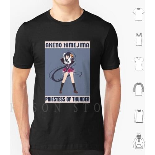 Akeno Himejima Minimal T Shirt Diy Big Size Cotton Anime High School Dxd Rias Manga Akeno Himejima Highschool Dxd Akeno