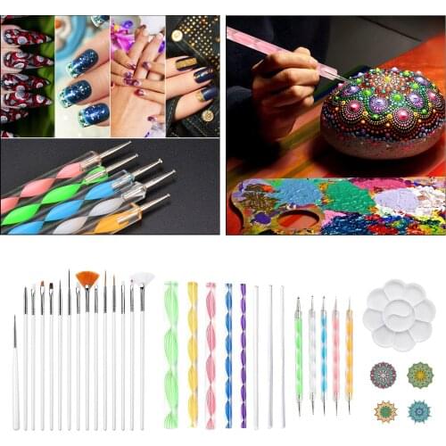33Pcs Mandala Dotting Tools for Rock Painting Kit Dot Art Rock