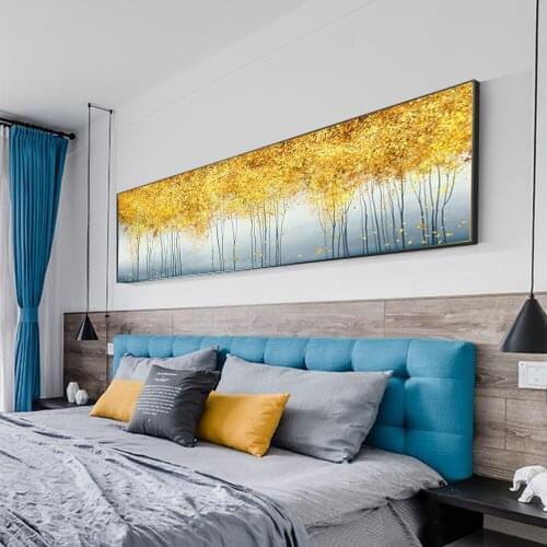 Nordic Poster Canvas Print Gold Bedroom Decoration Abstract Wall Picture For Living Room Canvas Mural Modern Simple Room