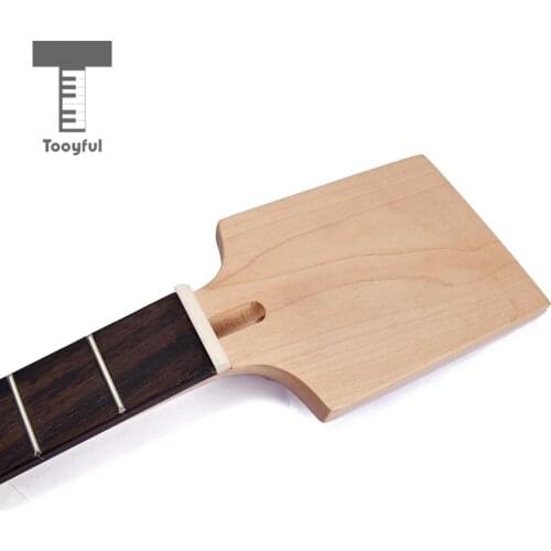 Unfinished Maple Rosewood Fretboard Fret Cigar Box Guitar Neck Guitar DIY Guitar Neck Square Head Guitar Replacement Material