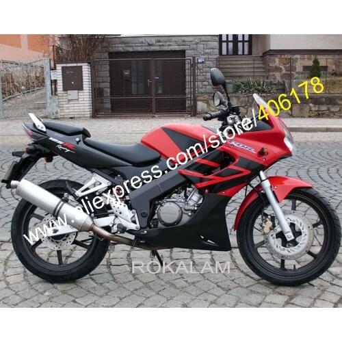 For Honda CBR125R CBR125RR CBR 125R 125RR CBR125 R 2002 2003 2004 2005 2006 02 03 04 05 06 Red Black Fairing