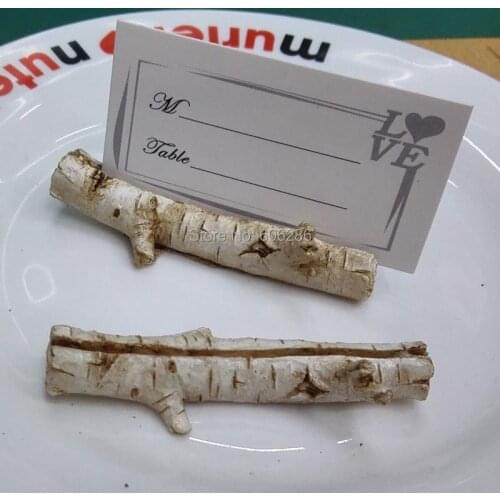 Wholesale 200pcs/LOT Wedding Decoration Place Card Holder Tree Branches Miniature Table Name Card Holder Party Supplies