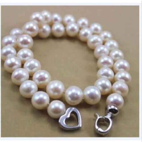 11-12mm south sea white pearl necklace 18inch 925s