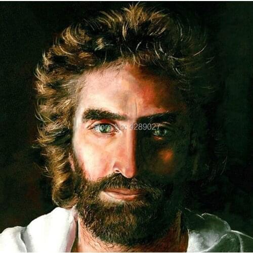Religion 5D DIY Diamond Painting Jesus Embroidery Set Cross Stitch Crafts Kits, Full Diamonds, Home Mural,Rhinestone Pictures