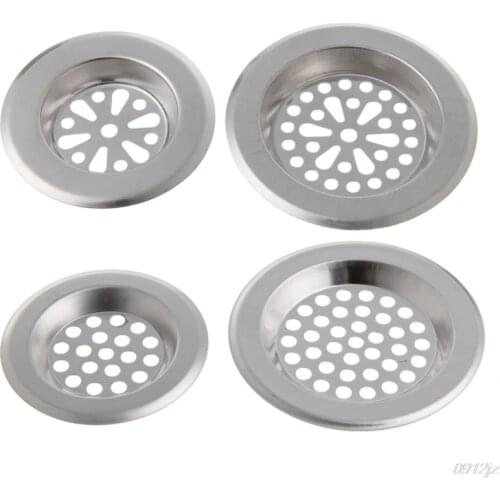 Stainless Steel Mesh Sink Strainer Kitchen Bath Hair Catcher Trap Drain Filter Without Faucet